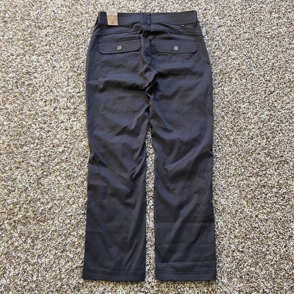 Prana Halle Straight Pant Women's 6 Short Coal Standard Fit Low Rise Stretch - Picture 6 of 13